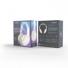 Noise Cancelling Earphones - Audeeo bluetooth-hörlurar med aktiv brusreducering ANC vit/svart