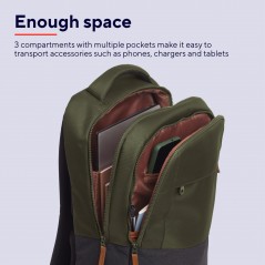 Computer backpack - Trust Lisboa datorryggsäck för bärbar dator 15-16" grön