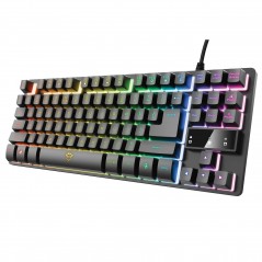 Trust GXT 833 Thado TKL kompakt gamingtangentbord med belysning (svart)