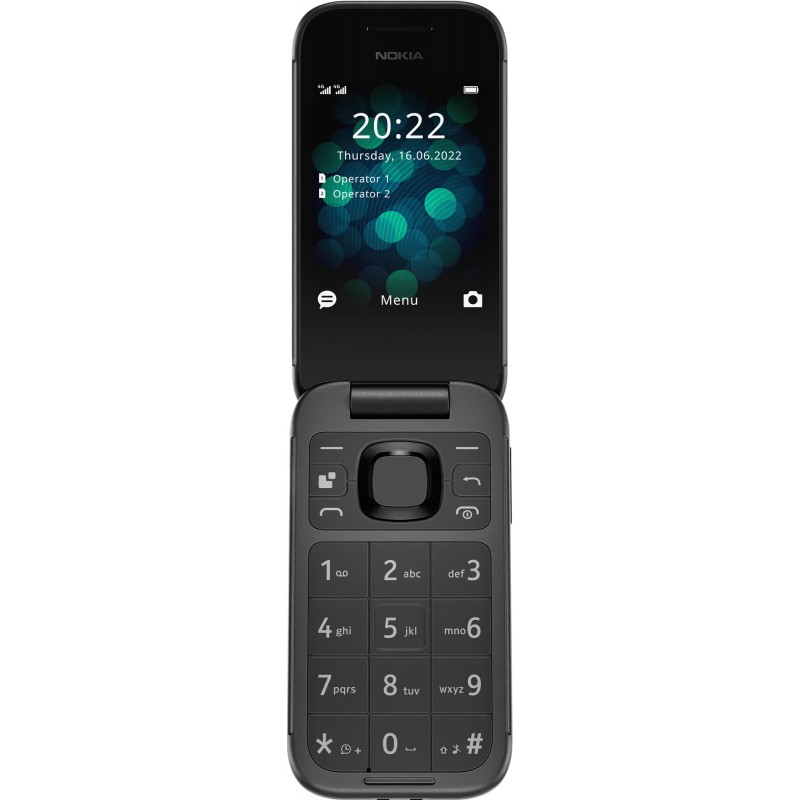 Funktionstelefon - Nokia 2660 Flip 4G-telefon funktionstelefon med 2.8" + 1.77" skärm