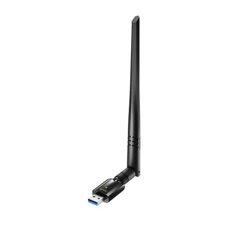 Tietokone - CUDY Trådlöst WiFi USB-nätverkskort med Dual Band 2.4GHz/5GHz 1300Mbps (fyndvara)