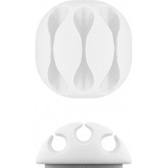 Kabelhållare med 3 kabelrännor i 4-pack