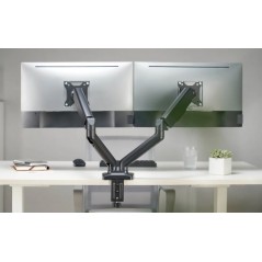 VESA mount for monitor - Dutzo justerbart skrivbordsfäste VESA för två datorskärmar 17-32"