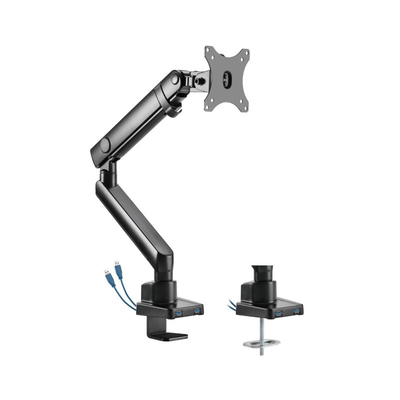 VESA mount for monitor - Dutzo justerbart skrivbordsfäste VESA med gasfjäder för datorskärm 17-32"