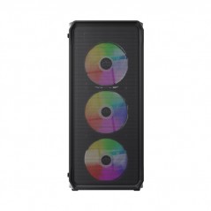 Components - Dutzo C321 Midi Tower-chassi med sida i härdat glas och ARGB