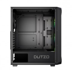 Components - Dutzo C321 Midi Tower-chassi med sida i härdat glas och ARGB