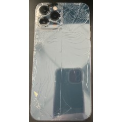 iPhone 12 Pro Max 5G 256GB Pacific Blue (beg med nytt batteri, krossad baksida - inkl skal)