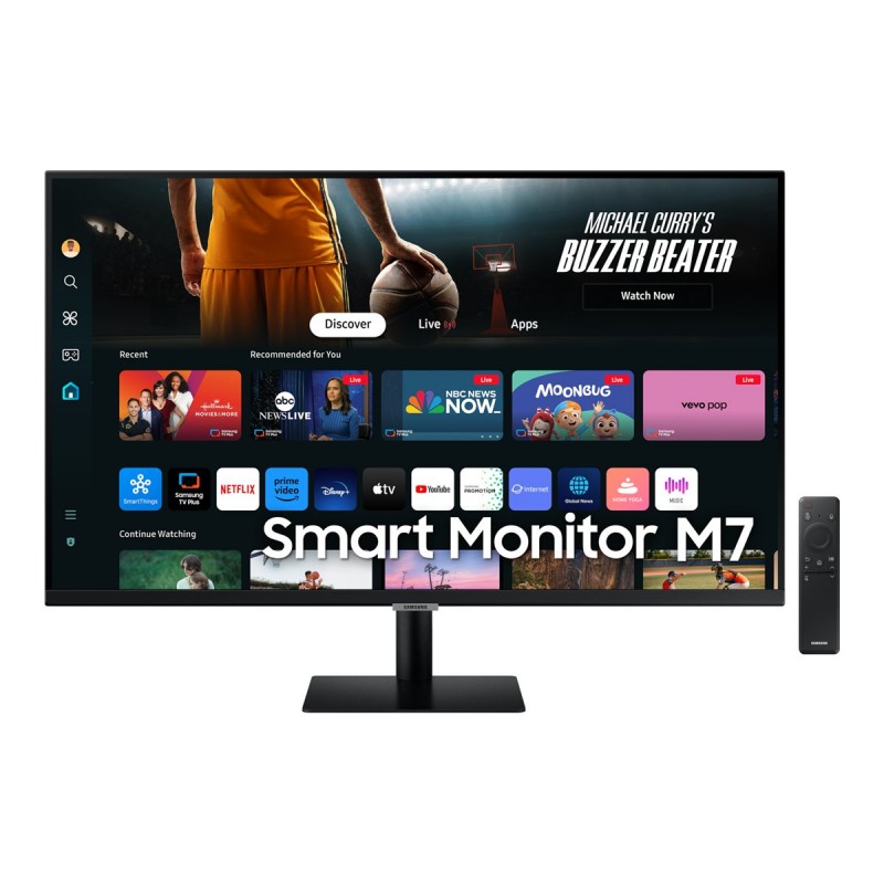 Computer monitor 25" or larger - Samsung S32DM700UU 32" Smart Monitor 4K LED-skärm med WiFi & USB-C 65W PD