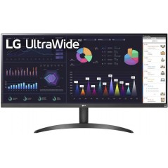 LG 34WQ500-B 34" ultrabred 100 Hz 2560 x 1080 skärm med IPS-panel
