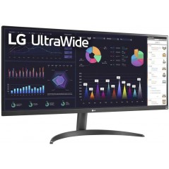 LG 34WQ500-B 34" ultrabred 100 Hz 2560 x 1080 skärm med IPS-panel