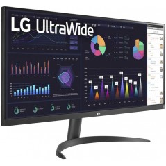 Computer monitor 25" or larger - LG 34WQ500-B 34" ultrabred 100 Hz 2560 x 1080 skärm med IPS-panel