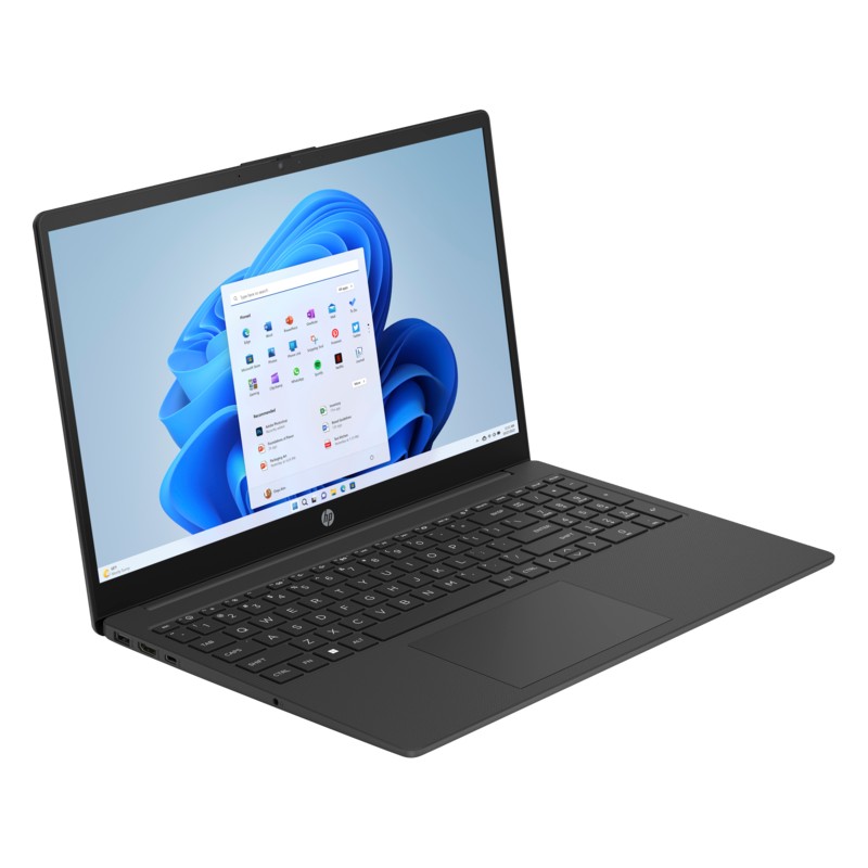 Laptop with 14 and 15.6 inch screen - HP 15-fc0827no 15.6" FHD Ryzen 3 8GB 128GB SSD Win 11 S Jet Black demo