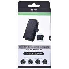 iPhone 17 Pro Max - Gear 2-i-1 Plånboksfodral till iPhone 17 Pro Max med MagSafe-stöd