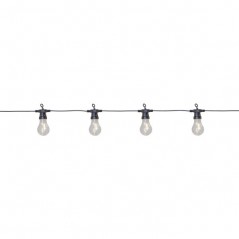 8 meters ljusslinga med 20st LED-lampor i form av glödlampor (fyndvara)