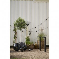 Light string - 8 meters ljusslinga med 20st LED-lampor i form av glödlampor (fyndvara)