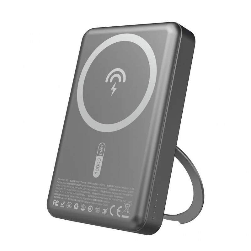 Portable Batteries - Dudao powerbank 10000 mAh med stöd för trådlös laddning MagSafe