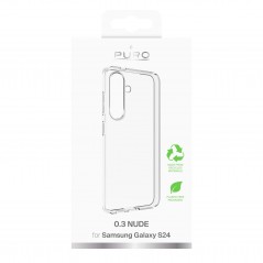 PURO Supertunt 0,3 Nude Transparent Mobilskal till Samsung Galaxy S24