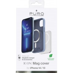 Phone Accessories - Puro Icon Mag mobilskal till iPhone 13 och iPhone 14 med stöd för MagSafe