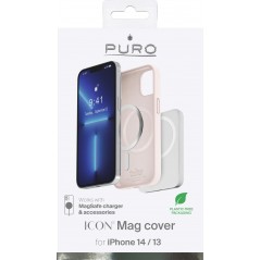 Phone Accessories - Puro Icon Mag mobilskal till iPhone 13 och iPhone 14 med stöd för MagSafe