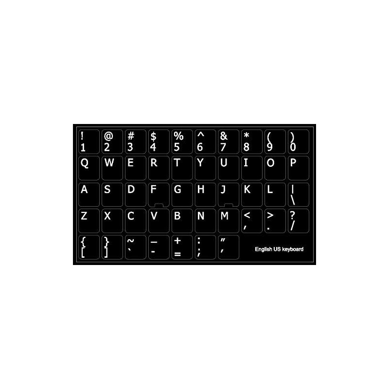 Other Computer Supplies - Klistermärken för att konvertera tangentbord till Engelska (US)