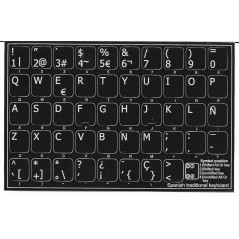 Klistermärken för att konvertera tangentbord till Spanska