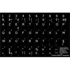 Klistermärken för att konvertera tangentbord till Franska