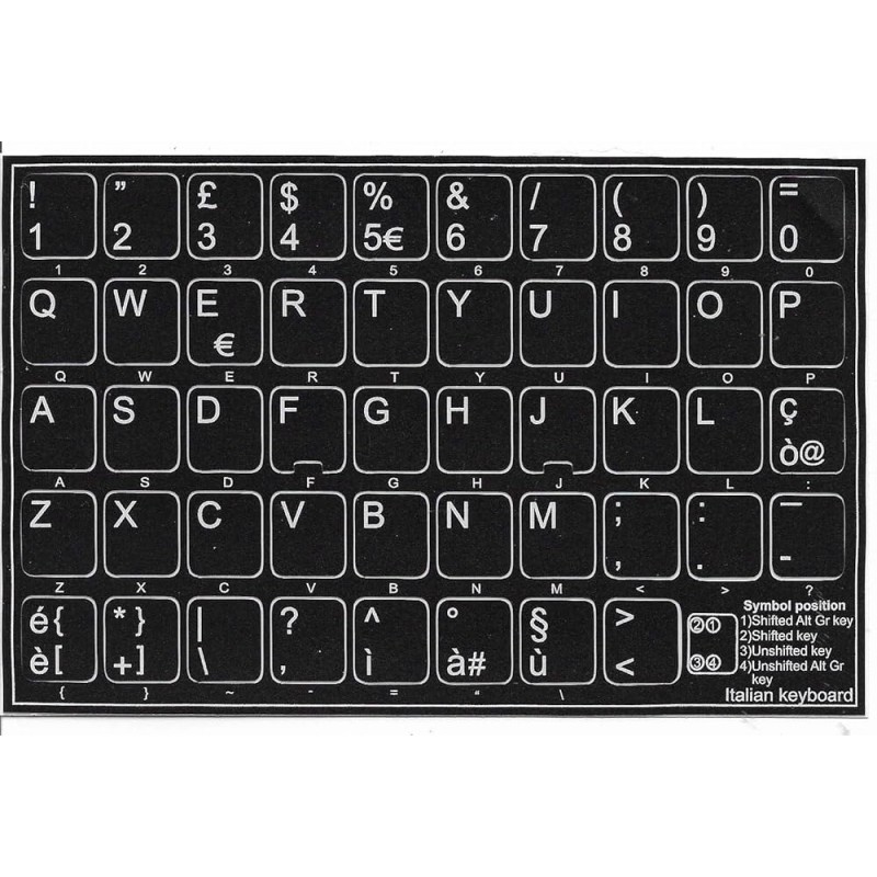 Other Computer Supplies - Klistermärken för att konvertera tangentbord till Italienska