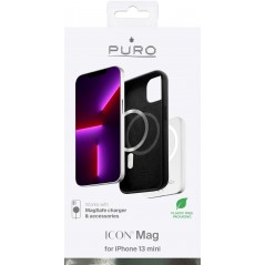 Phone Accessories - Puro Icon Mag mobilskal till iPhone 13 mini med stöd för MagSafe