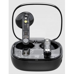 Bluetooth Earphones - Streetz T150 True Wireless in-ear headset svart/transparent
