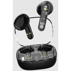 Bluetooth Earphones - Streetz T150 True Wireless in-ear headset svart/transparent