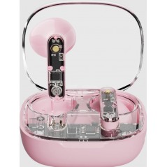 Bluetooth Earphones - Streetz T150 True Wireless in-ear headset pink/transparent