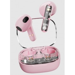 Bluetooth Earphones - Streetz T150 True Wireless in-ear headset pink/transparent