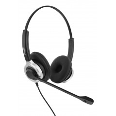 Deltaco USB-headset med brusreducerande mikrofon