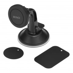 Phone Holder - Deltaco magnetisk mobilhållare med sugpropp för bilen