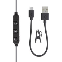 In-ear - STREETZ In-ear Bluetooth hörlurar med mikrofon och media/svarsknappar, svart