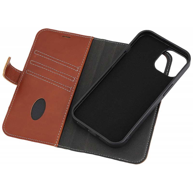 Covers - Essentials 2-i-1 plånboksfodral till iPhone 13/14/15 i äkta läder