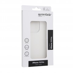 Essentials ultratunt skyddande transparent skal till iPhone 15 Pro