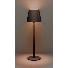 Outdoor Lamps - Laddningsbar varmvit bordslampa för inom- och utomhusbruk, dimbar (svart/vit)