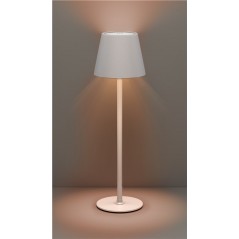 Outdoor Lamps - Laddningsbar varmvit bordslampa för inom- och utomhusbruk, dimbar (svart/vit)