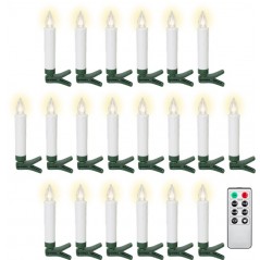 Goobay trådlös julgransbelysning med 20st LED-lampor