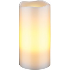 LED-ljus - Set med 3 LED-ljus med äkta vax och realistisk låga