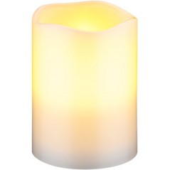 LED-ljus - Set med 3 LED-ljus med äkta vax och realistisk låga