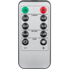 LED-ljus - Set med 3 LED-ljus med äkta vax och realistisk låga