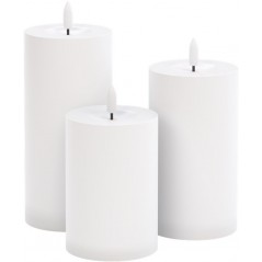 LED-ljus - Set med 3 LED-ljus med realistisk låga för inom- och utomhusbruk