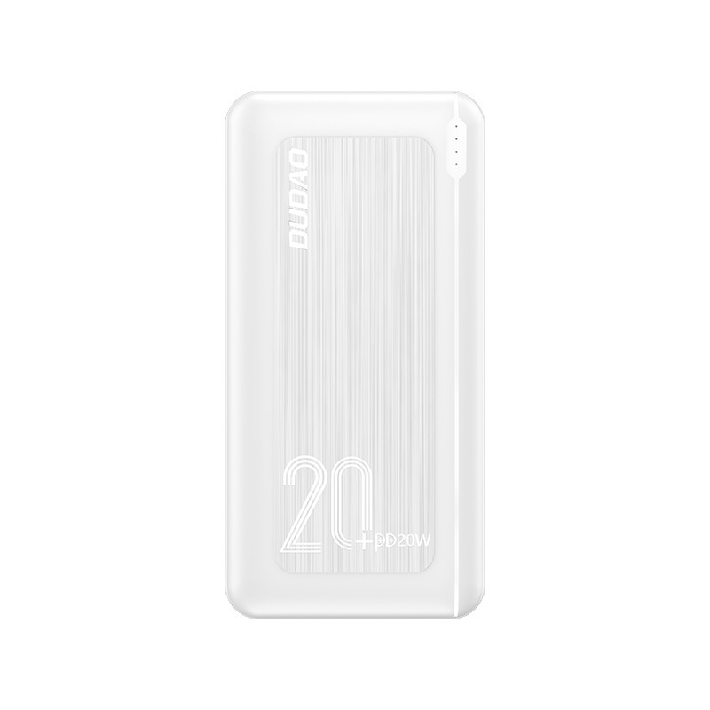 Portable Batteries - Dudao powerbank 20 000 mAh med 2x USB-A och 1x USB-C med stöd för 20W