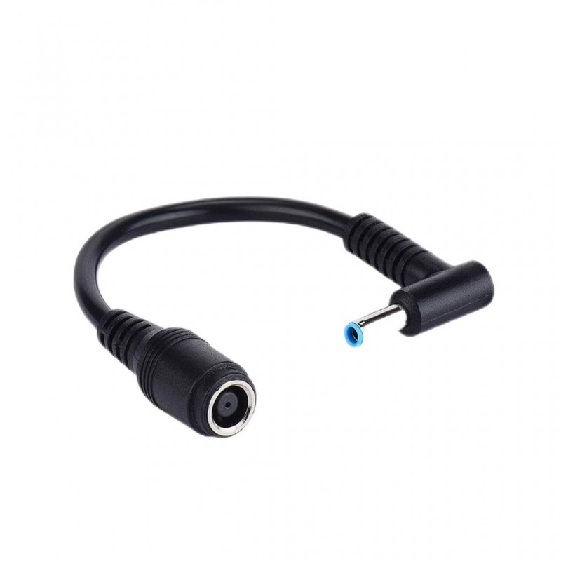 HP charger - Vinklad HP konverteringskabel HP BlackTip 7.4x5.0 mm till HP Bluetip 4.5x3.0 mm max 230W