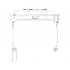 Wall brackets for speakers and TVs - Andersson slimmat väggfäste VESA för TV 32-55" upp till 50kg