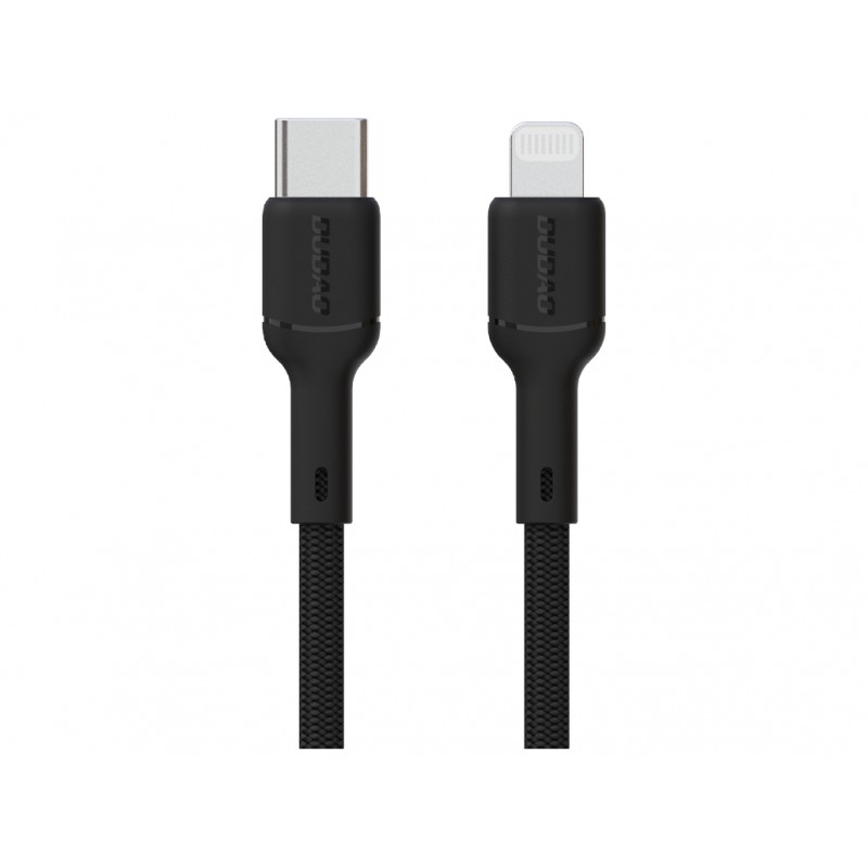 Computer accessories - Dudao flätad svart USB-C till Lightning-kabel med stöd för 30 Watt