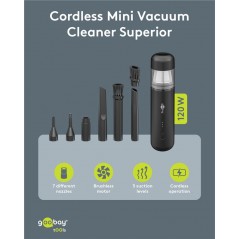 Vacuum Cleaner - Goobay batteridriven minidammsugare och dammblåsare 120W