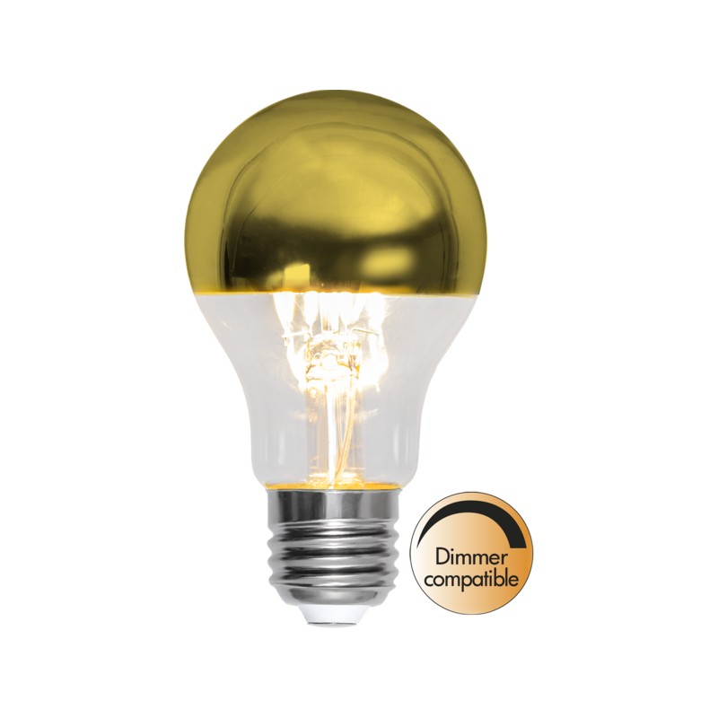 LED-lampa - Dimbar LED-lampa sockel E27 A60 top coated gold (50 W)